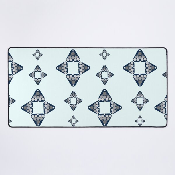 Item preview, Ethnic Beads, Silver Beads on Blue designed and sold by Art Shimmers.
