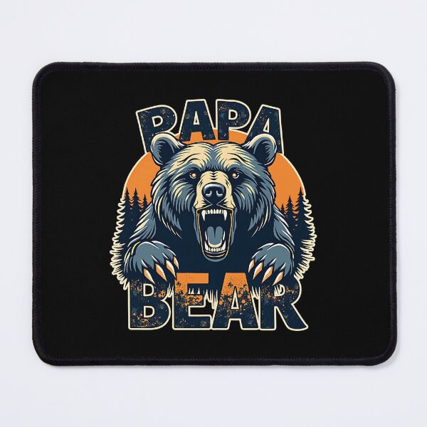 Item preview, Papa Bear - Fierce Grizzly Bear Graphic Design designed and sold by DesignDoodleArt.