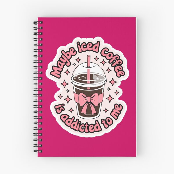 Item preview, Iced Coffee Addiction Pink Sticker for Coffee Lovers designed and sold by Artyx_Design.