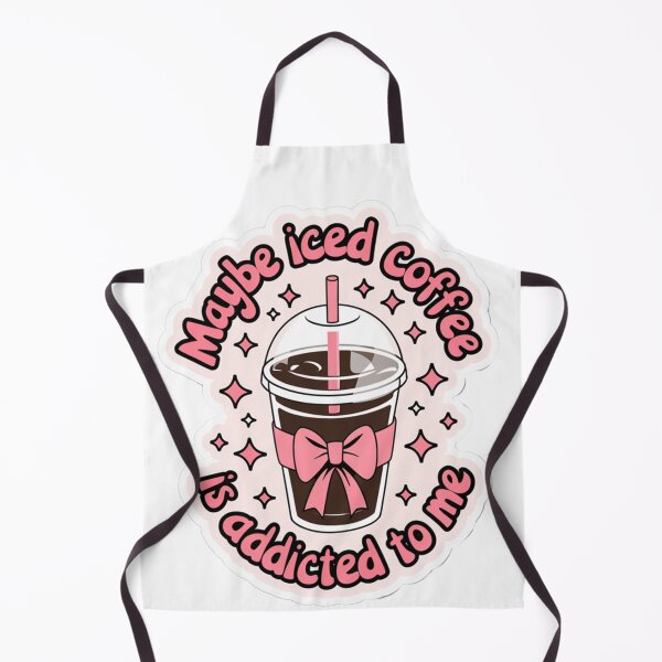 Item preview, Iced Coffee Addiction Pink Sticker for Coffee Lovers designed and sold by Artyx_Design.