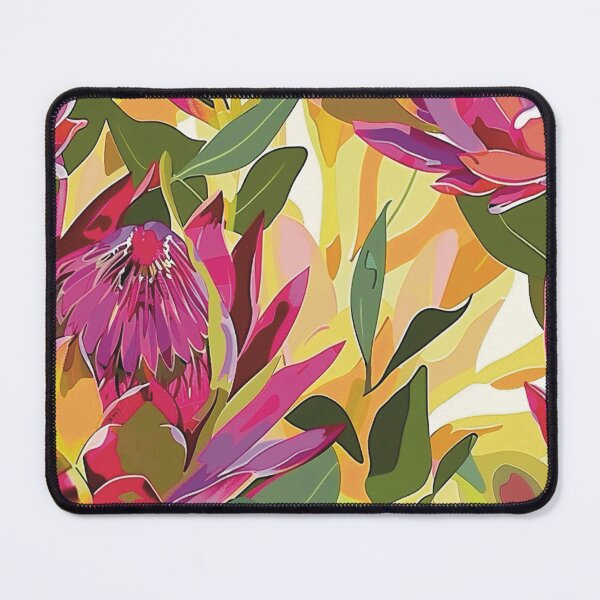 Item preview, King Protea color print, continuous pattern designed and sold by Artlizzard.