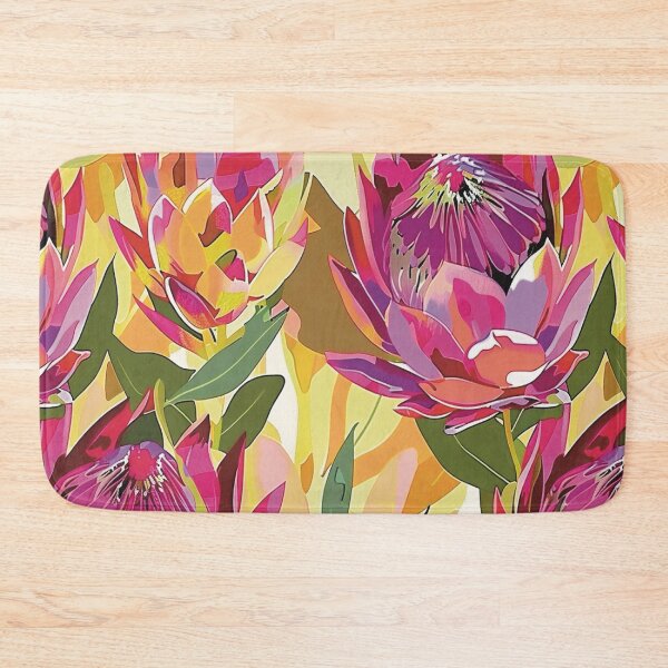 Item preview, King Protea color print, continuous pattern designed and sold by Artlizzard.