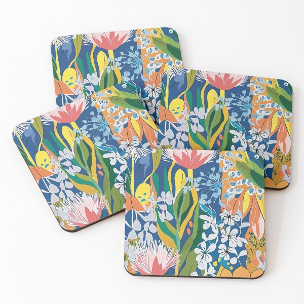 Item preview, Bold and colorful flowers all over print designed and sold by Artlizzard.