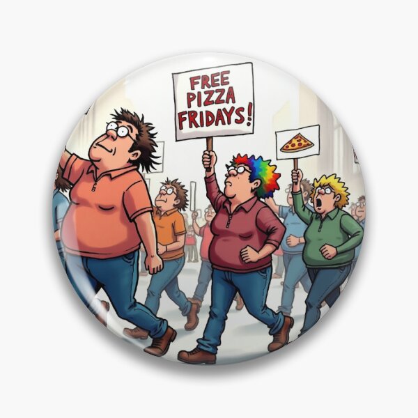 Item preview, Satirical Protest March - Free Pizza Fridays! designed and sold by Srahul.