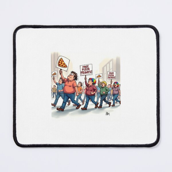 Item preview, Satirical Protest March - Free Pizza Fridays! designed and sold by Srahul.