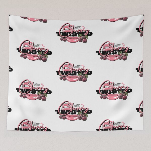 Item preview, TWISTED CHERRY  - Lips Logo (black/light pink)  designed and sold by Discothreadz.