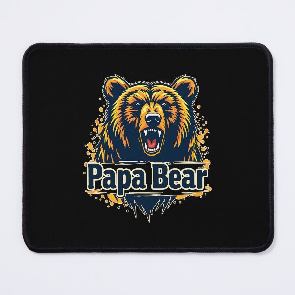 Item preview, Papa Bear - Fierce Grizzly Bear Graphic Design designed and sold by DesignDoodleArt.