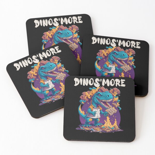 Item preview, Funny Dinos'more Camping Dinosaur Camp Camper designed and sold by Dressed For  Duty.