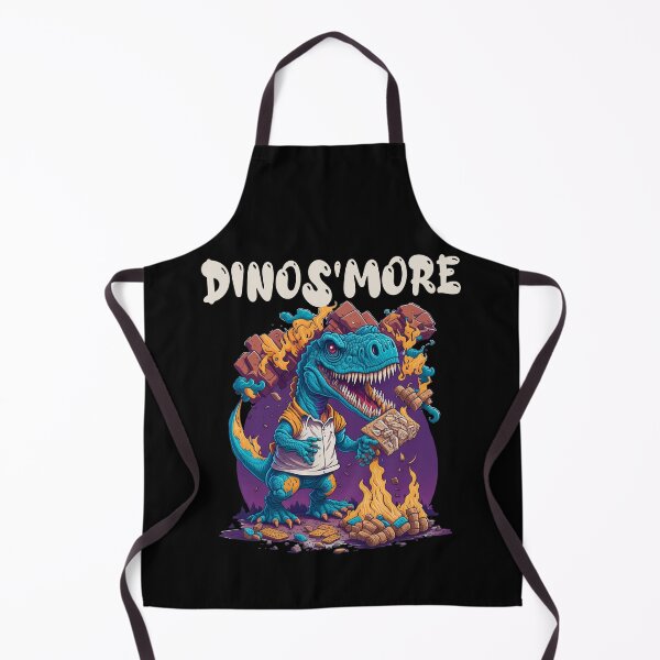 Item preview, Funny Dinos'more Camping Dinosaur Camp Camper designed and sold by Dressed For Duty.