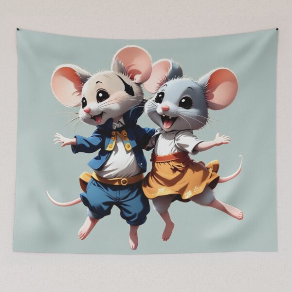Item preview, Mouse in Dance and Song Duo designed and sold by Artbellachi.