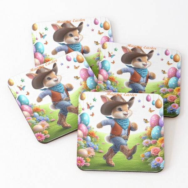 Item preview, Happy Easter Cowboy Bunny  designed and sold by Andyt.