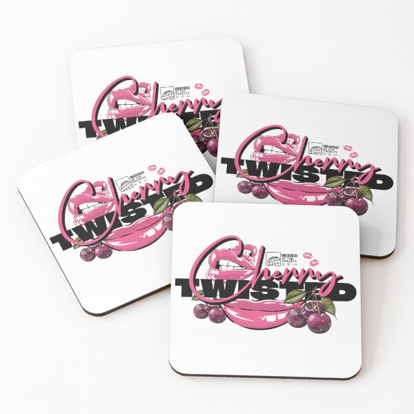 Item preview, TWISTED CHERRY  - Lips Logo (black/hot pink)  designed and sold by Discothreadz.