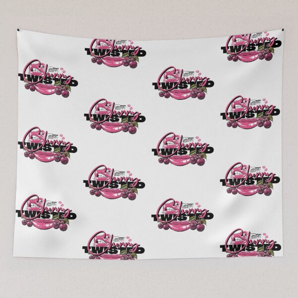 Item preview, TWISTED CHERRY  - Lips Logo (black/hot pink)  designed and sold by Discothreadz.