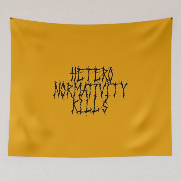 Item preview, HETERO NORMATIVITY KILLS designed and sold by LiveSickDieIll.