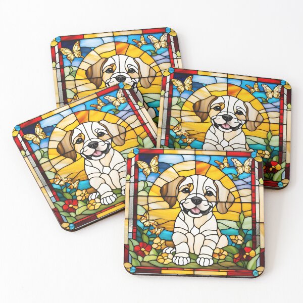 Item preview, Stained Glass Puppy designed and sold by emilykang.