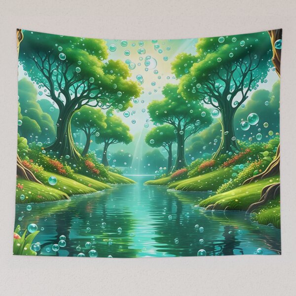 Item preview, Fantasy Bubble Land Green designed and sold by JillyJ05.