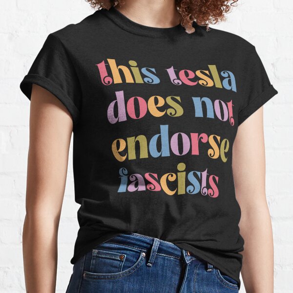 Item preview, This Tesla Does Not Endorse Fascists Car Magnet, Drive Tesla Owner Humor, Anti Elon Musk Car Decal, Funny EV Owner Gift, Subtle F*ck Trump designed and sold by RobertRaniman.