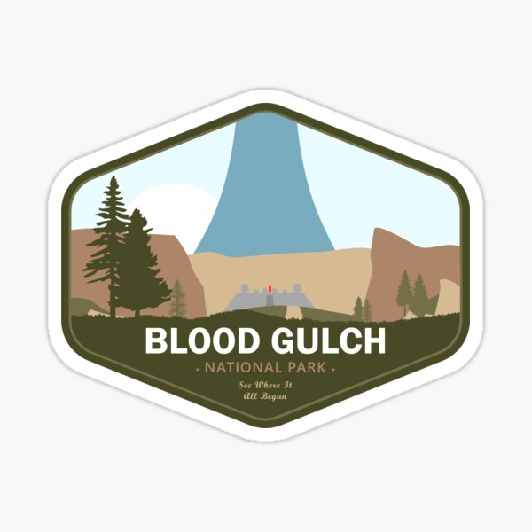 Vista previa del artículo con la obra «Parque Nacional Blood Gulch», diseñado y vendido por GalacticTravel.