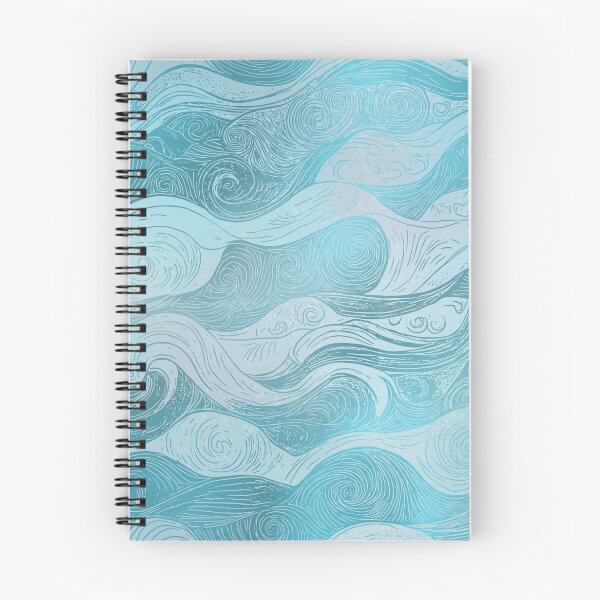 Item preview, Coastal Waves – Hand-Drawn Ocean Pattern designed and sold by MindFulStudios.