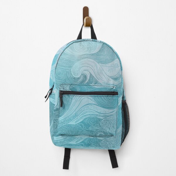 Item preview, Coastal Waves – Hand-Drawn Ocean Pattern designed and sold by MindFulStudios.
