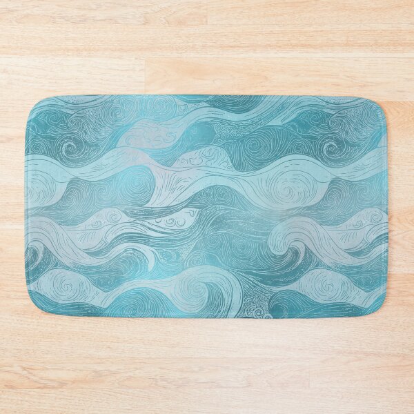 Item preview, Coastal Waves – Hand-Drawn Ocean Pattern designed and sold by MindFulStudios.