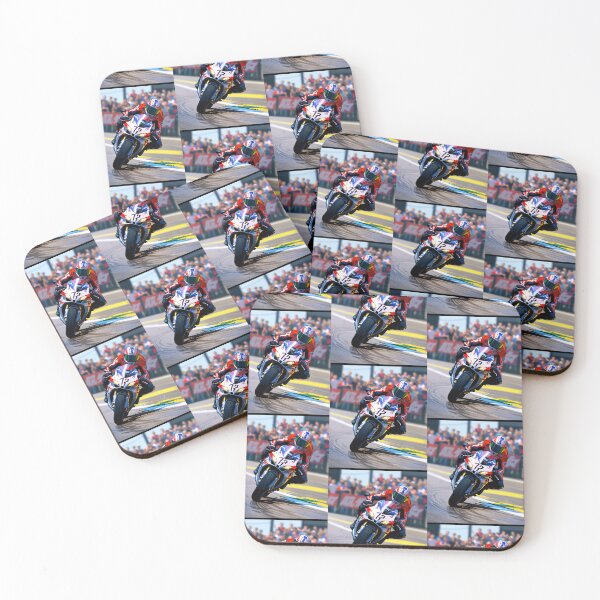 Item preview, White Superbike Racing Passed Grandstand Grand Prix Racetrack designed and sold by Moto Graphix.