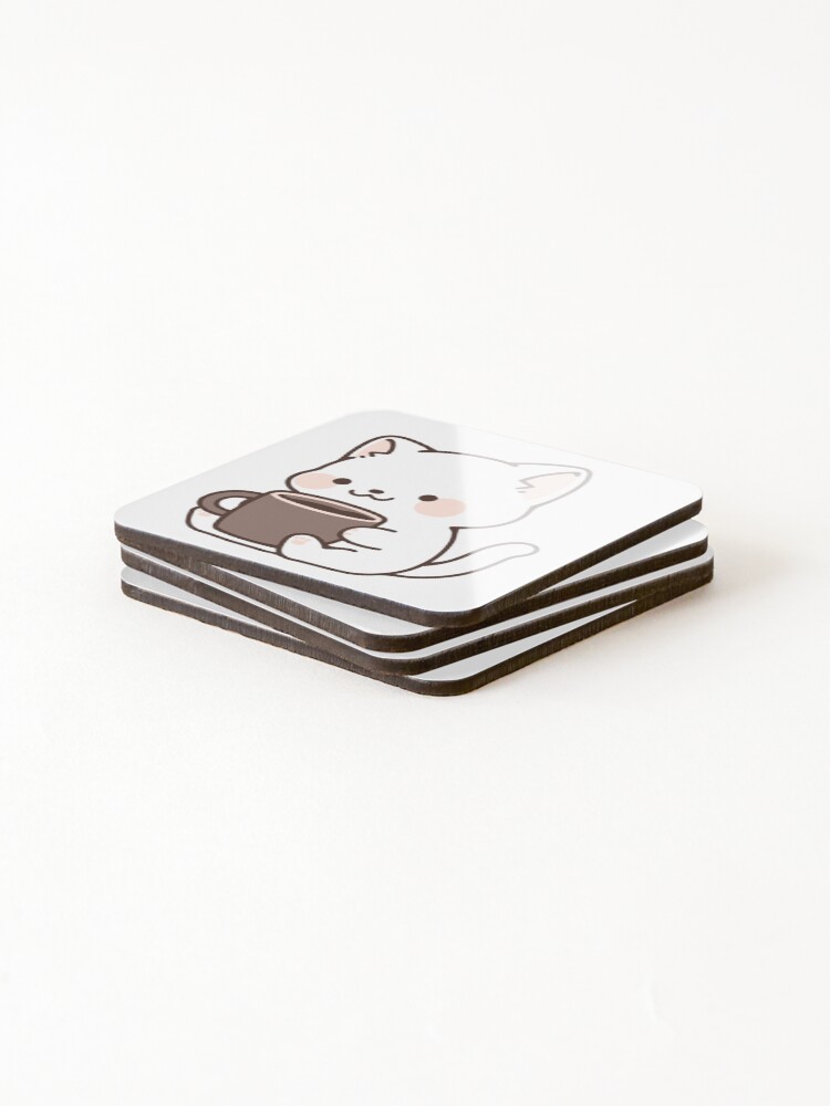 Thumbnail 4 of 5, Coasters (Set of 4), Chococat designed and sold by eidramesh.