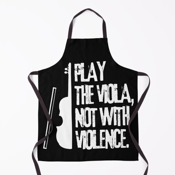 Item preview, Play The Viola Not With Violence White Strings Speak designed and sold by SplashTastic.