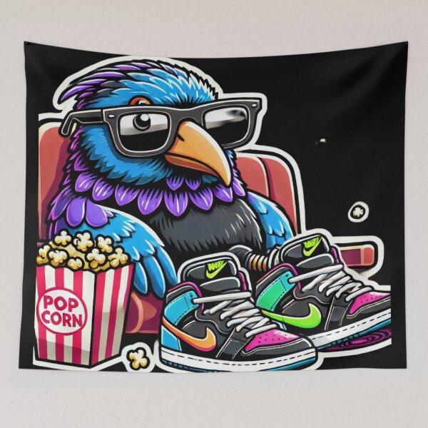 Item preview, Cool Pūkeko at the Movies designed and sold by Wiredart.