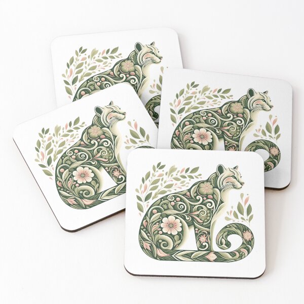 Item preview, Ocelot Cat Botanical Nature Art Illustration3 designed and sold by BirdsnStuff.