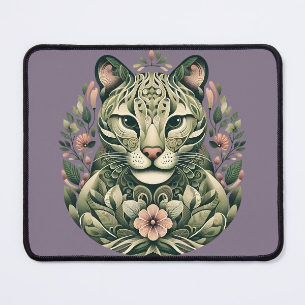 Item preview, Ocelot Cat Botanical Nature Art Illustration4 designed and sold by BirdsnStuff.