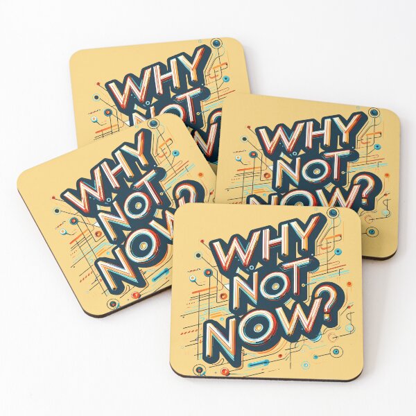 Item preview, Why not now, typography designed and sold by maxmaj.