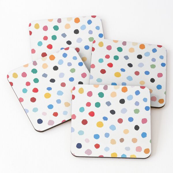 Item preview, Polkadots Abstract Dots White Colorful Colorful Minimal Simple designed and sold by ArtHouseNiklas.