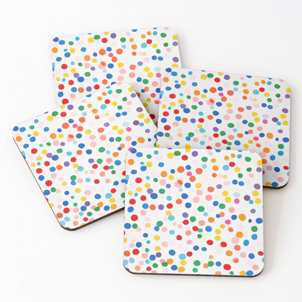 Item preview, Polkadots Abstract Dots White Colorful Colorful Minimal Simple designed and sold by ArtHouseNiklas.
