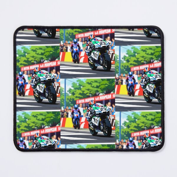 Item preview, Green And White Superbike Isle Of Man Replica designed and sold by Moto Graphix.