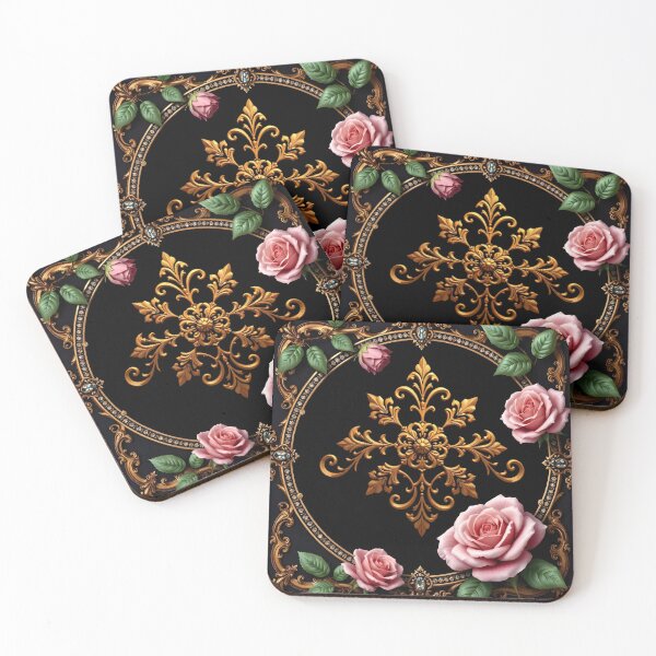 Item preview, Roses, Jewels & Gold Damask designed and sold by DesignsByPrnces.