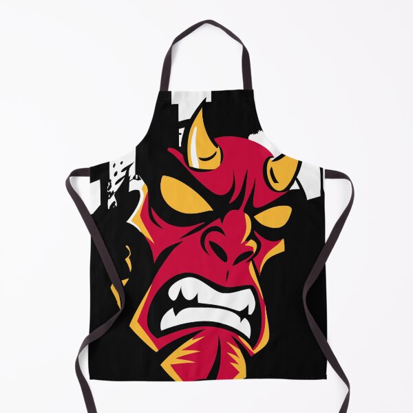 Item preview, Angry Red Devil Face Graphic – Horned Demon Illustration designed and sold by thepixfactory.