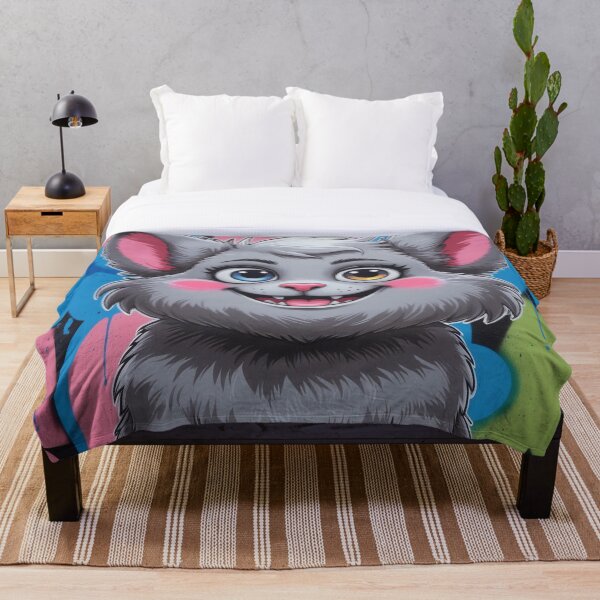 Item preview, Adorable Graffiti Cat | Cute Urban Street Art Furry Character designed and sold by TopUpDesign.
