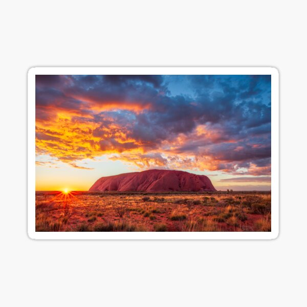 Ayers Rock (Uluru) Sunrise, Australia Sticker