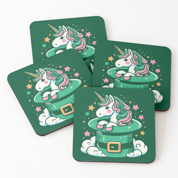 Item preview, St Patricks Day Cute Irish Magical Unicorn designed and sold by Scaryzz.