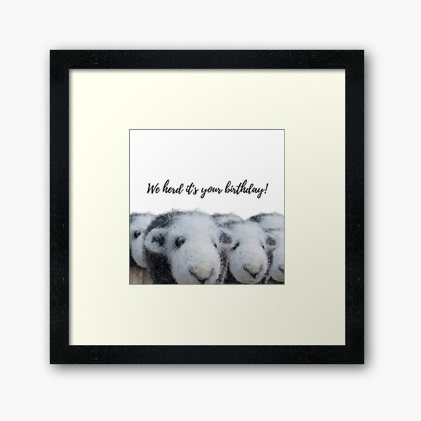 Item preview, We heard it's your birthday herd of felted Herdwick sheep  designed and sold by RockingFelter.