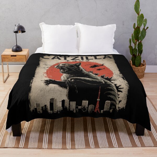 Item preview,  Catzilla Nekojira Black Cat Kaiju Retro Rampage Japanese Art  designed and sold by Damcoc.