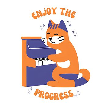 Artwork thumbnail, Enjoy the progress - cat by Camls