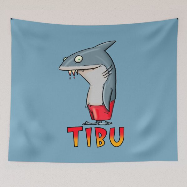 Item preview, Tibu the Funky Shark designed and sold by rafaellagoart.