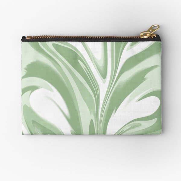 Vista previa del artículo con la obra «Remolinos jaspeados abstractos en verde salvia, verde claro y blanco», diseñado y vendido por JulzPink.