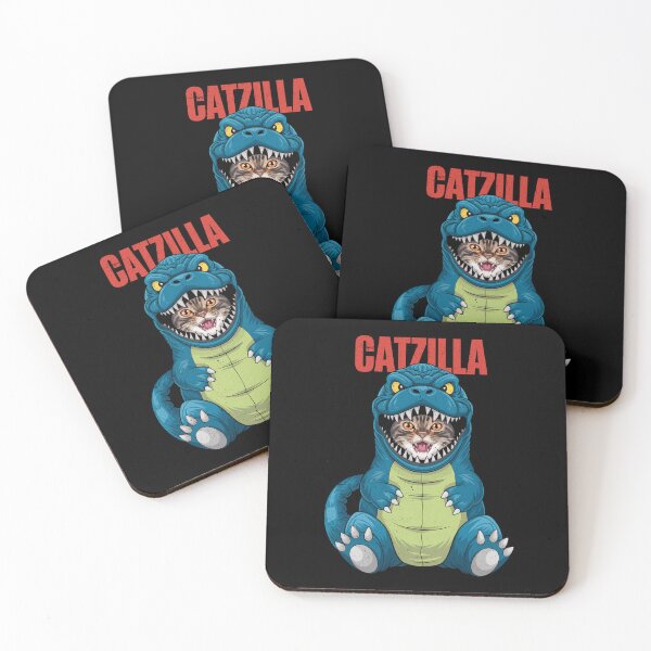 Item preview, Catzilla Cat Costume - Funny Blue Kaiju Monster Outfit designed and sold by Damcoc.