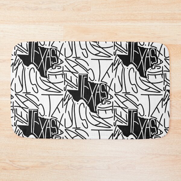 Item preview, Texas State - SD Map and Flag - Black and White - Typography USA The Lone Star State designed and sold by Ranggasme.