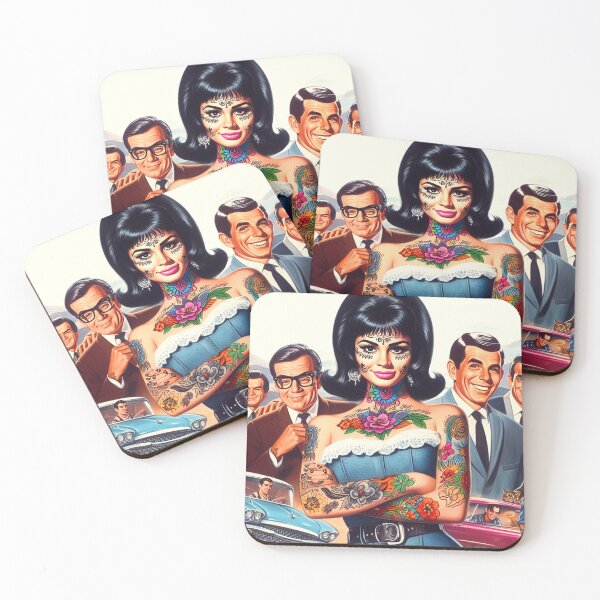 Item preview, Old School Tattoo Girl designed and sold by PulpVintage.