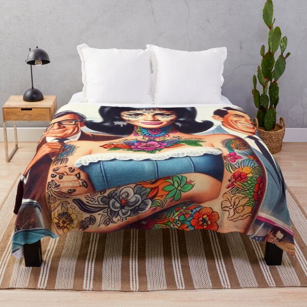 Item preview, Old School Tattoo Girl designed and sold by PulpVintage.