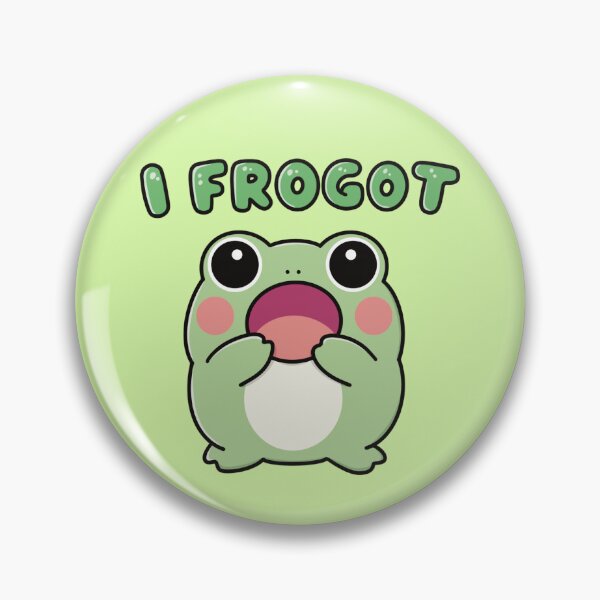 Item preview, I Forgot Cute Little Froggy designed and sold by CraftachicDsgn.